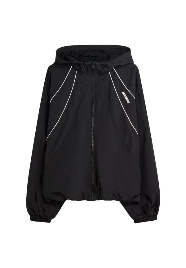 LIGHTWEIGHT - HOODED - Summer jacket - black