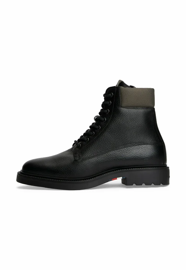 LIGHTWEIGHT WATER REPELLENT - Lace-up ankle boots - black