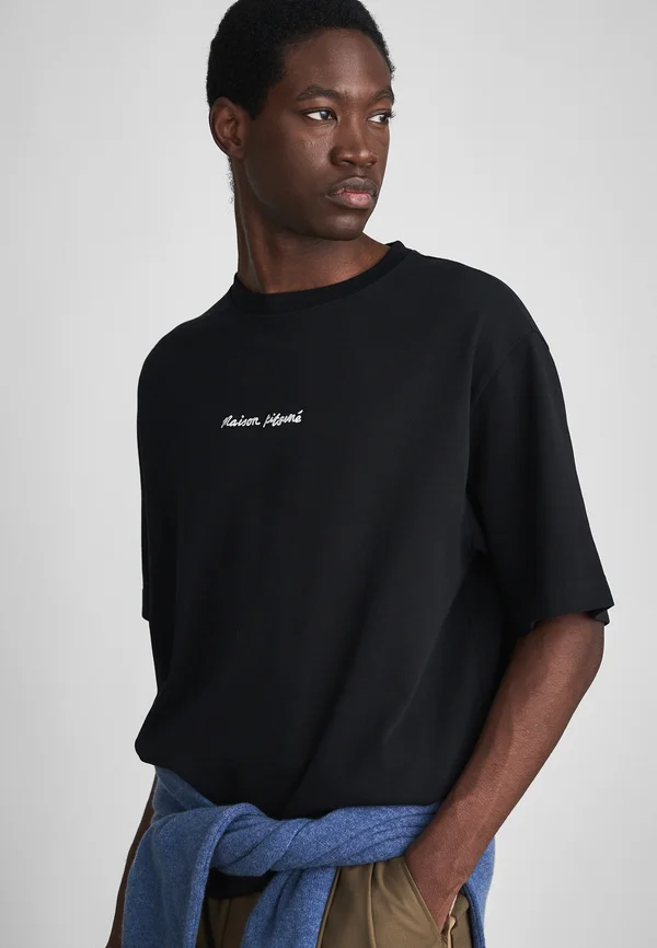 LINE HANDWRITING TEE - Basic T-shirt - black