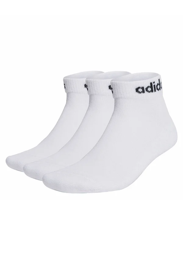 LINEAR CUSHIONED 3 PACK - Sports socks - white/black