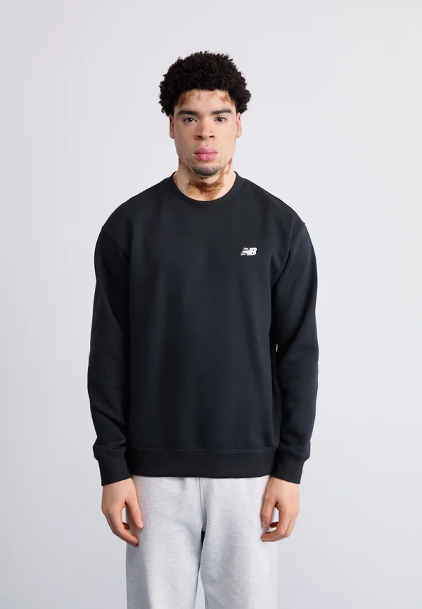 LINEAR GRAPHIC  CREW - Sweatshirt - black