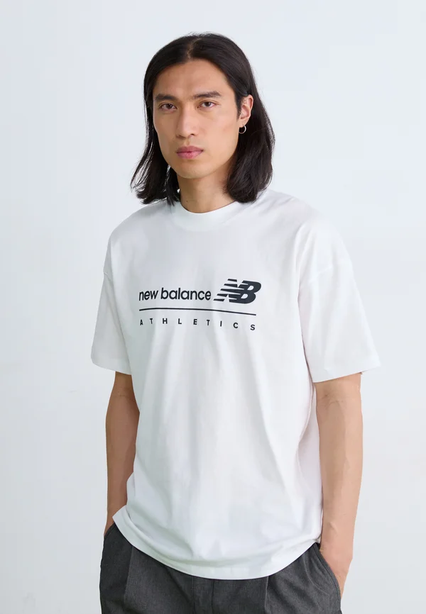 LINEAR GRAPHIC  - Print T-shirt - white
