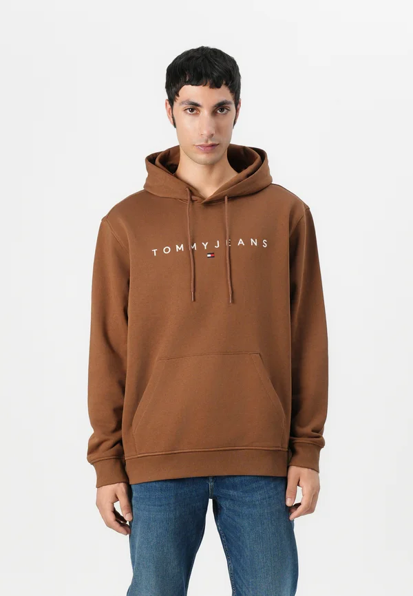 LINEAR LOGO HOODIE - Sweatshirt - pecan nut