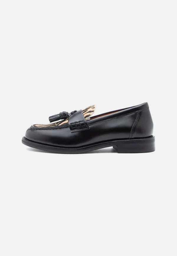 LINN - Slip-ons - beige/black