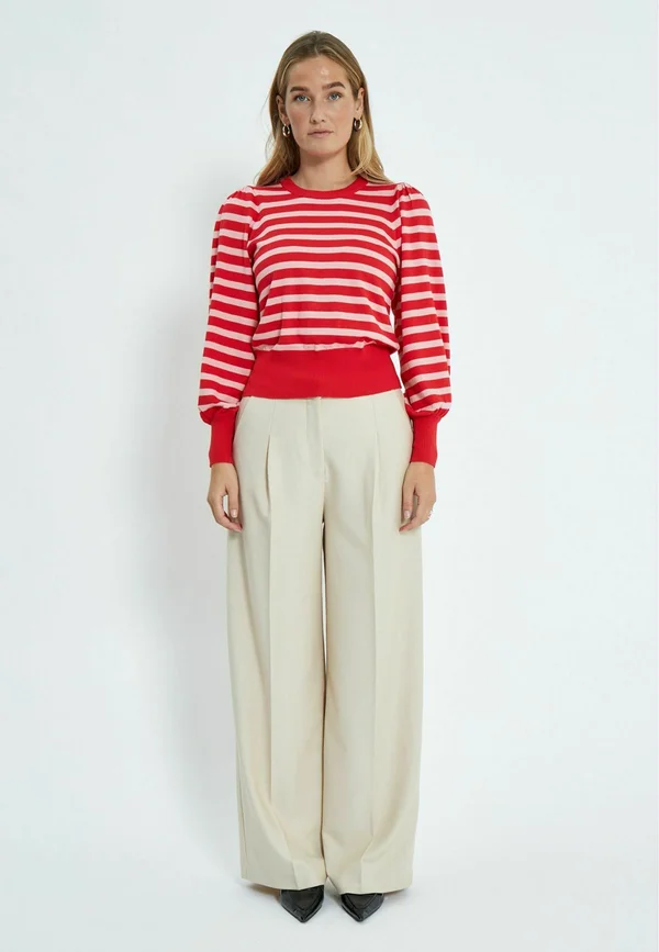 LIVA LONG SLEEVE - Jumper - s tomato striped