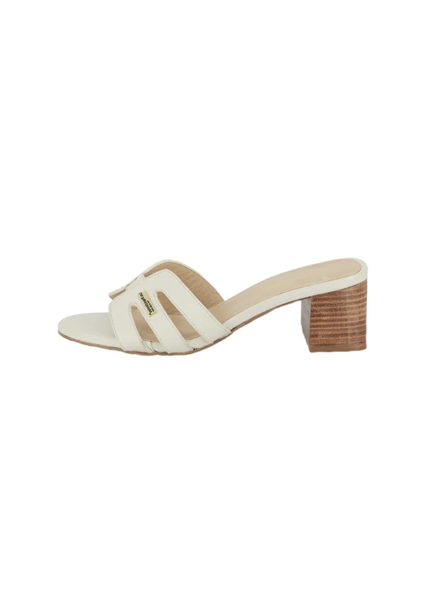 LIVIA - Heeled mules - crème