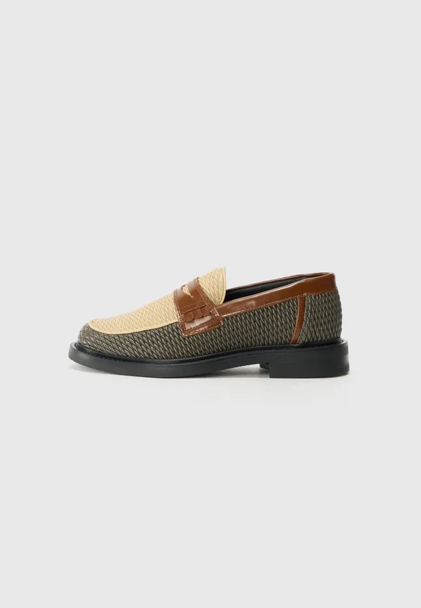 LOAFER REED - Smart slip-ons - beige/green
