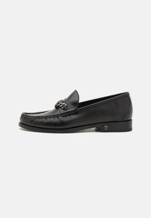 LOAFER - Slip-ons - black/antic silver