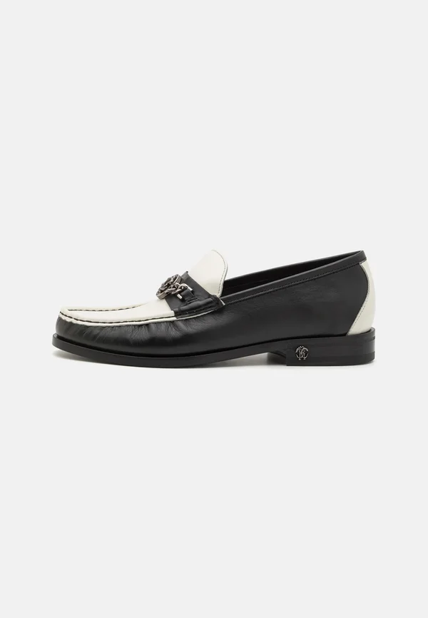 LOAFER - Slip-ons - white/black