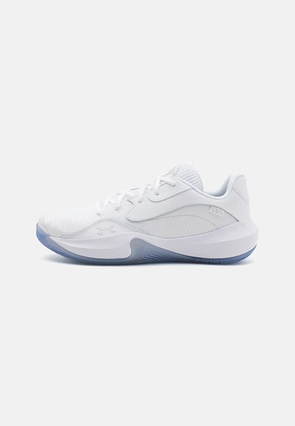 LOCKDOWN 7 - Basketball shoes - white/metallic silver