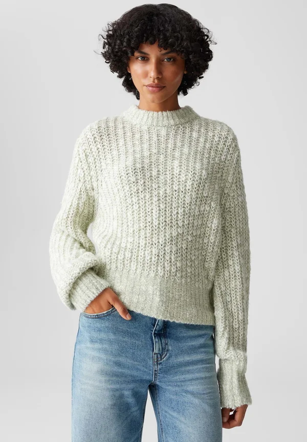 LOCKERE PASSFORM RUNDHALSAUSSCHNITT - Jumper - soft matcha