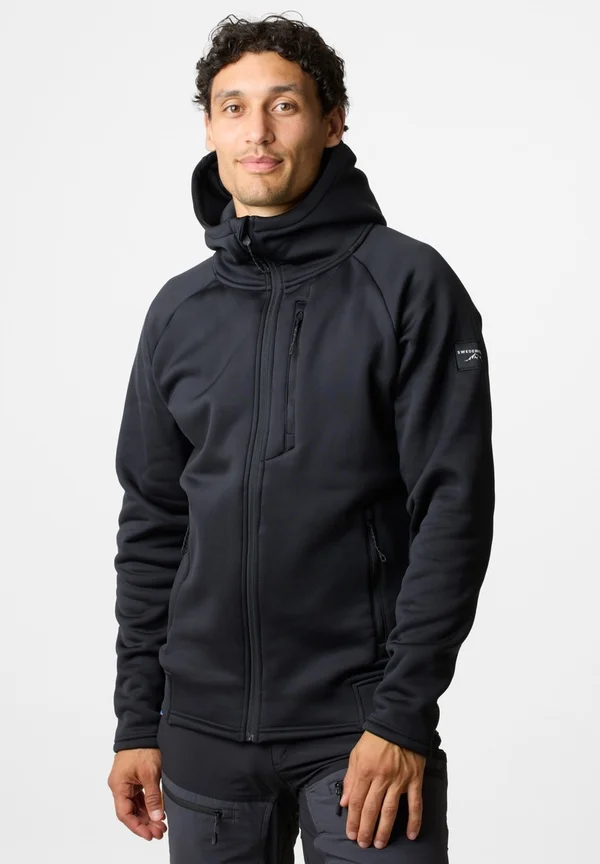 LOFOTEN TECH STRETCH - Zip-up sweatshirt - black