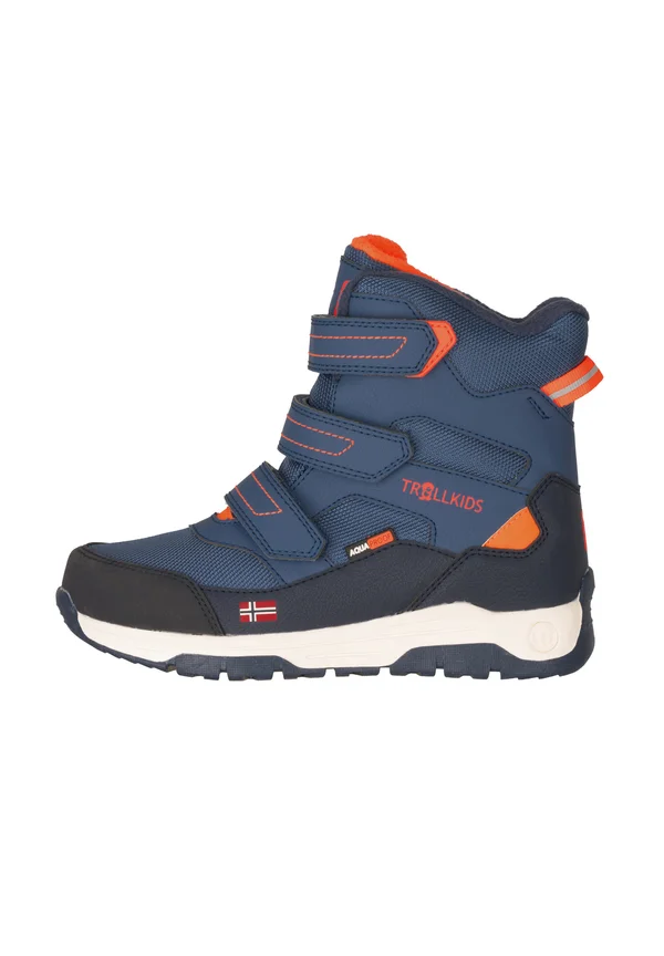 LOFOTEN UNISEX - Winter boots - nordic blue/flame orange