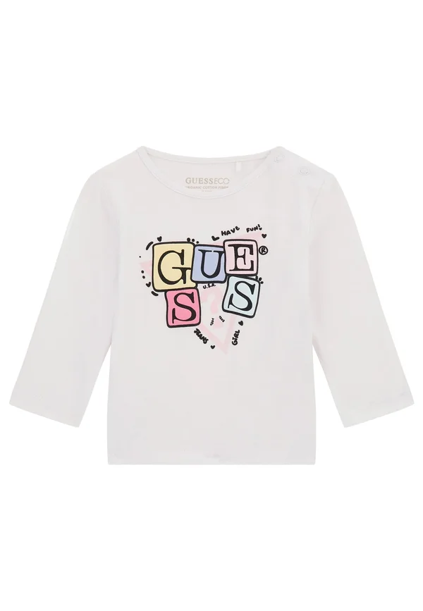 LOGO PRINT - Long sleeved top - weiß