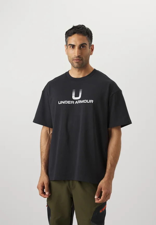 LOGO  - Print T-shirt - black/white