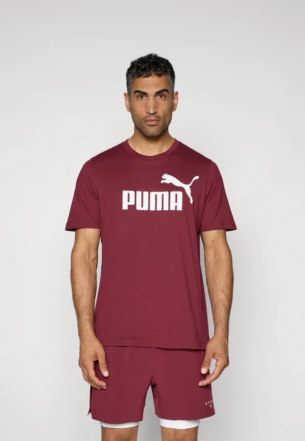 LOGO TEE - Print T-shirt - ruby shimmer