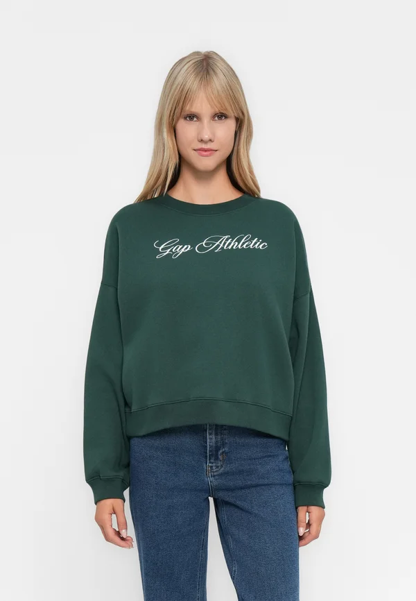 LOGO WEDGE PULLOVER - Sweatshirt - deep hunter
