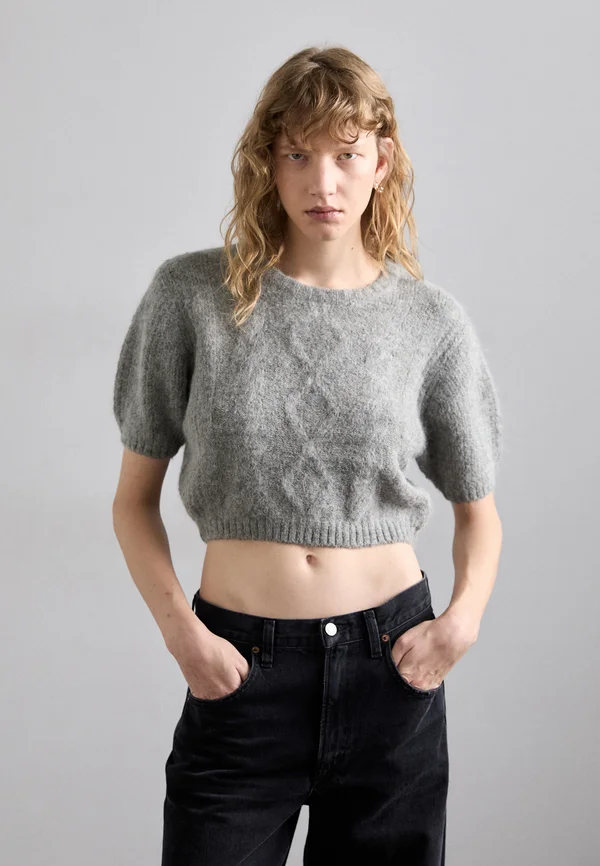 LOLINE - Print T-shirt - grey