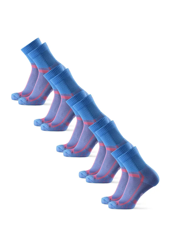 LONG DISTANCE  5 PACK - Sports socks - Blue