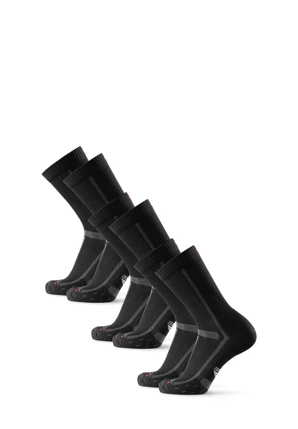 LONG DISTANCE CREW 3 PACK - Sports socks - black grey