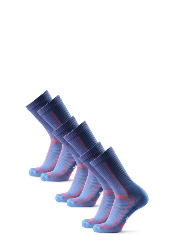 LONG DISTANCE CREW 3 PACK - Sports socks - Blue