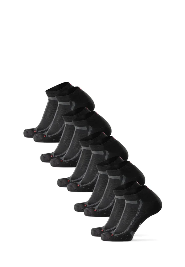 LONG DISTANCE RUNNING LOW-CUT 5 PACK - Trainer socks - black grey