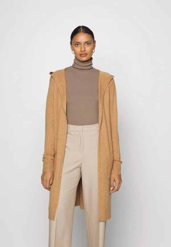 LONG KAPUZE - Cardigan - brown