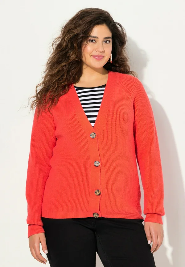 LONG SLEEVE  - Cardigan - hibiscus red