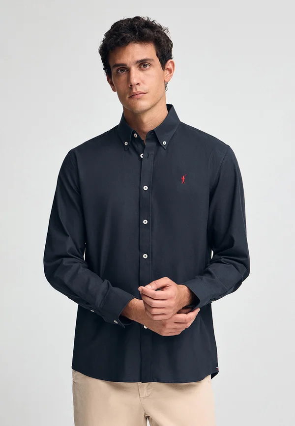 LONG SLEEVE REGULAR FIT OXFORD M LS RF B-C OS RIGBY GO O - Shirt - navy