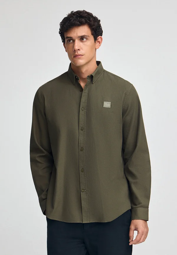 LONG SLEEVE REGULAR FIT  - Shirt - olive green