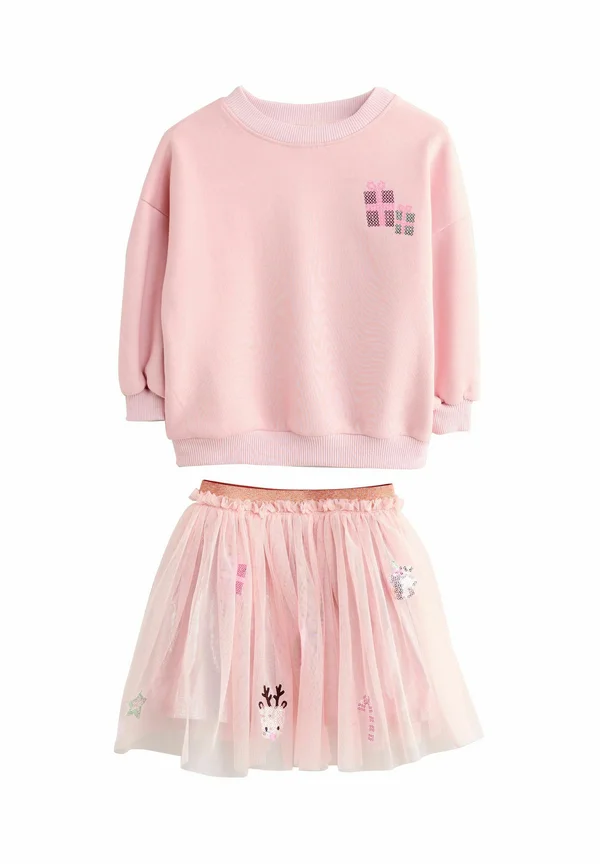 LONG SLEEVE SET  - Sweatshirt - pink christmas