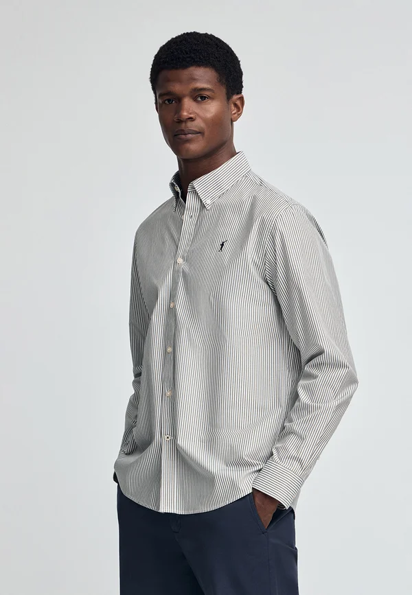 LONG SLEEVE STRIPES GO POP - Shirt - military green