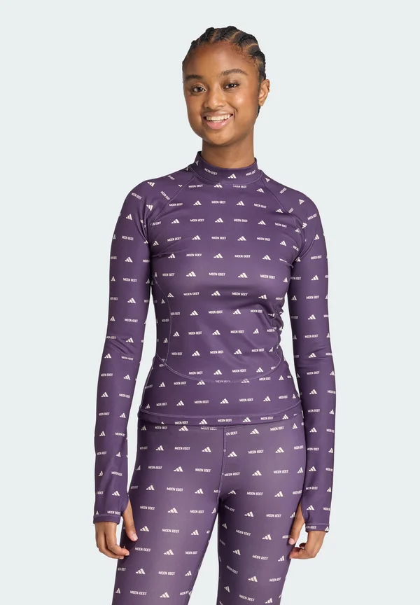 LONG SLEEVE TOP - Long sleeved top - aurora plum/clear brown