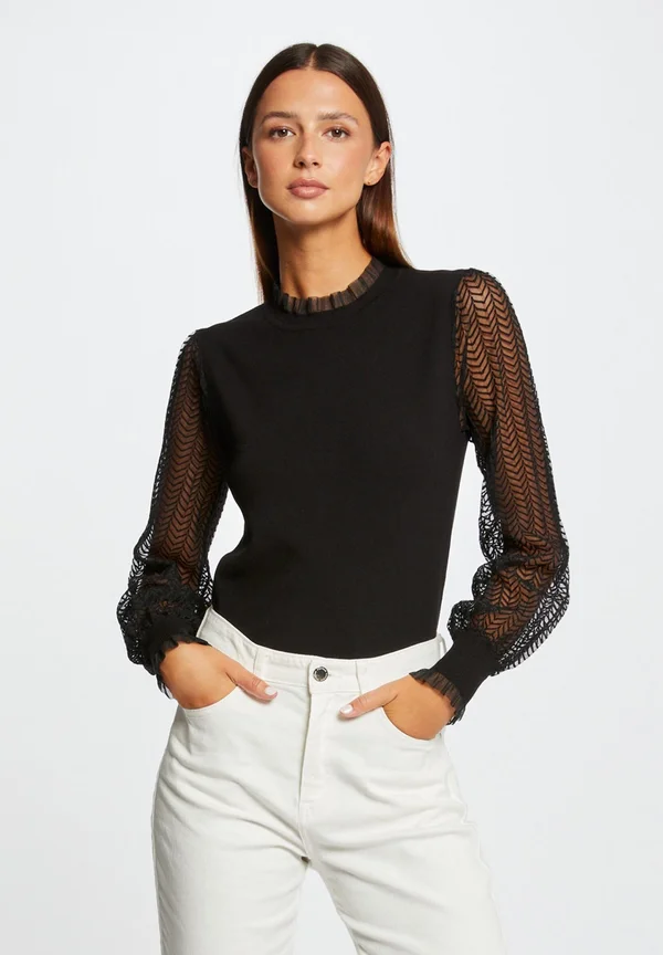 LONG-SLEEVED - Jumper - black