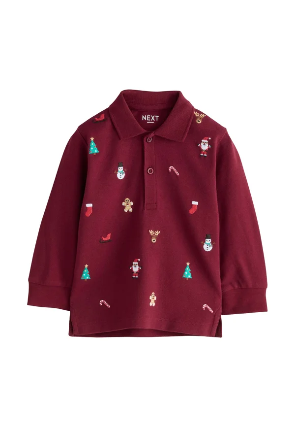 Long sleeved top - berry red