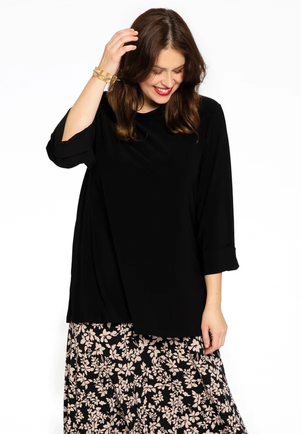 Long sleeved top - black