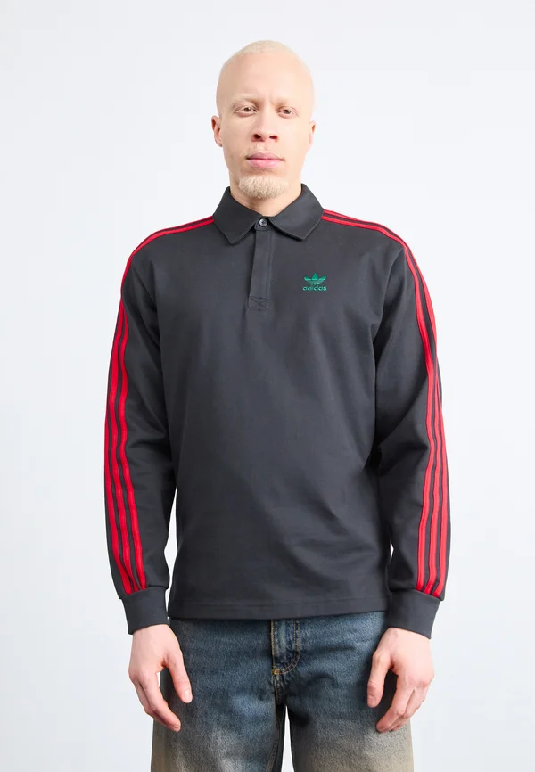 Long sleeved top - black/better scarlet