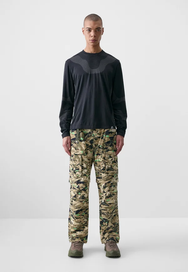 Long sleeved top - black/cool grey