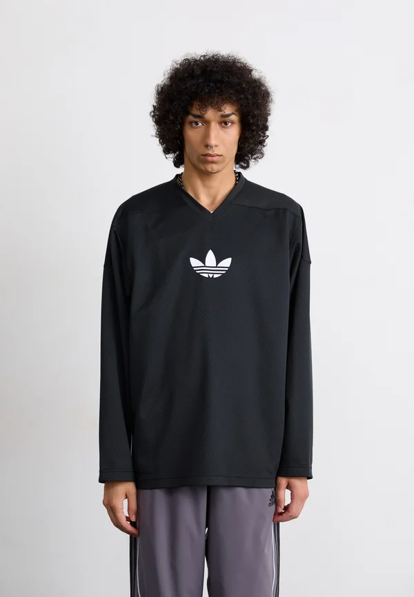 Long sleeved top - black/white