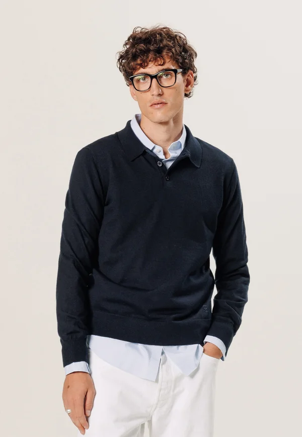 Long sleeved top - bleu nuit