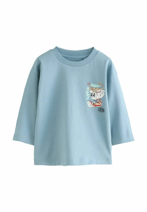 Long sleeved top - blue noodle up