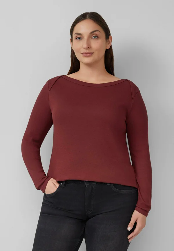 Long sleeved top - bordeaux