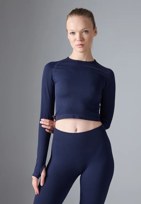 Long sleeved top - dark blue