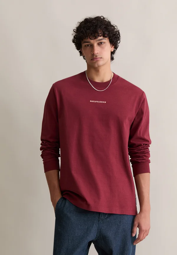 Long sleeved top - deep burgundy
