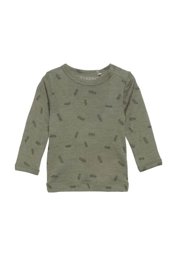 Long sleeved top - deep lichen green