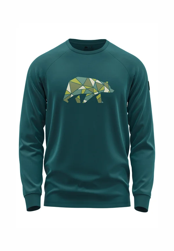 Long sleeved top - emerald grün