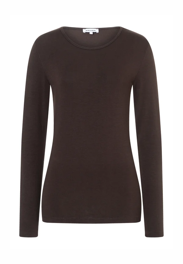 Long sleeved top - espresso brown