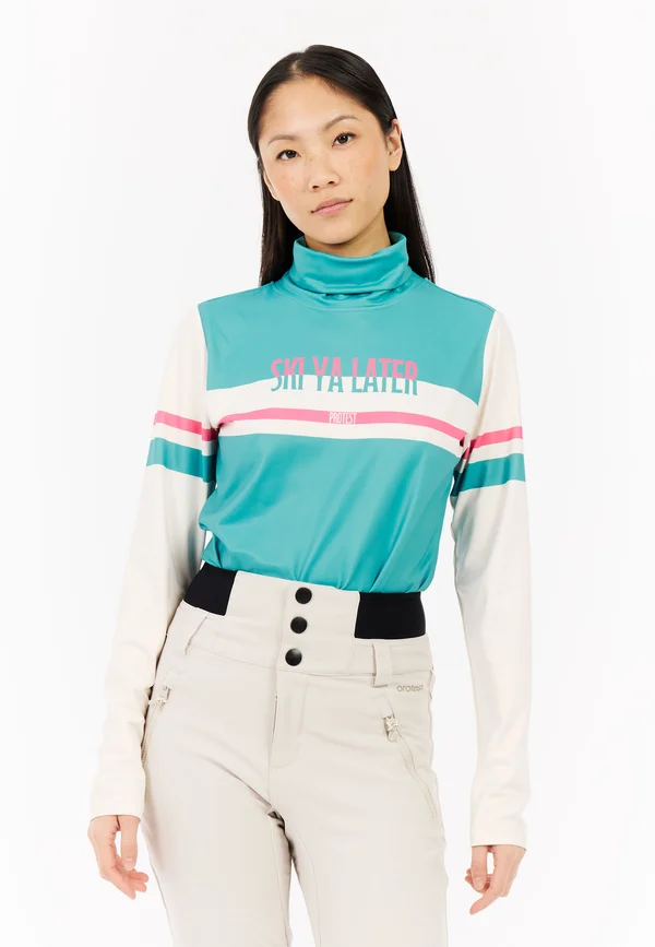 Long sleeved top - glacial blue