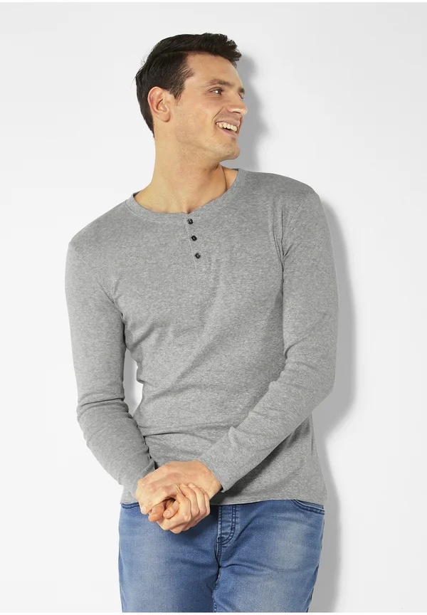 Long sleeved top - grau meliert