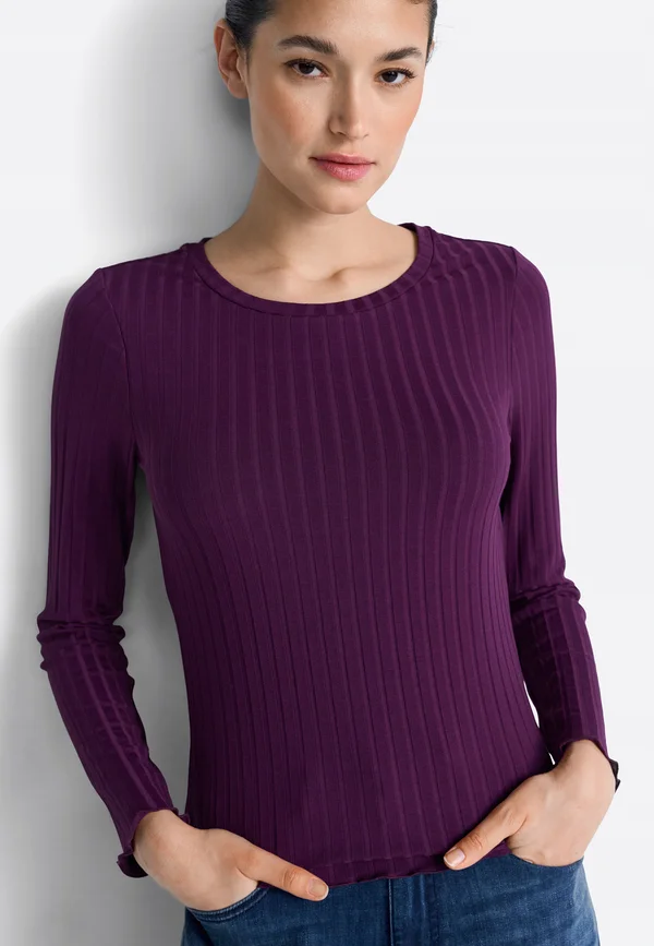 Long sleeved top - luxe grape